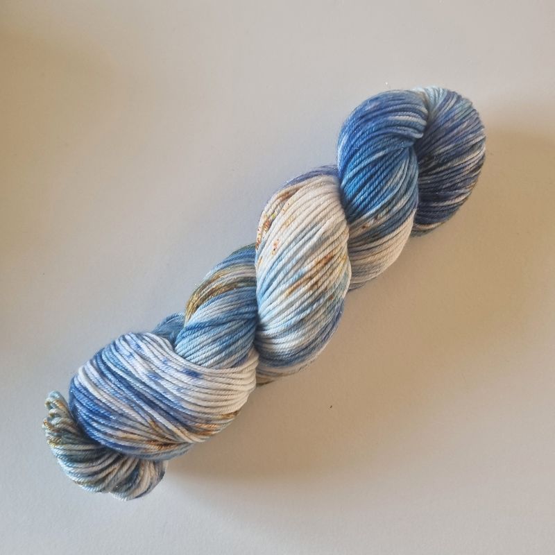 Blue Moon - Glitter Merino Sock DK