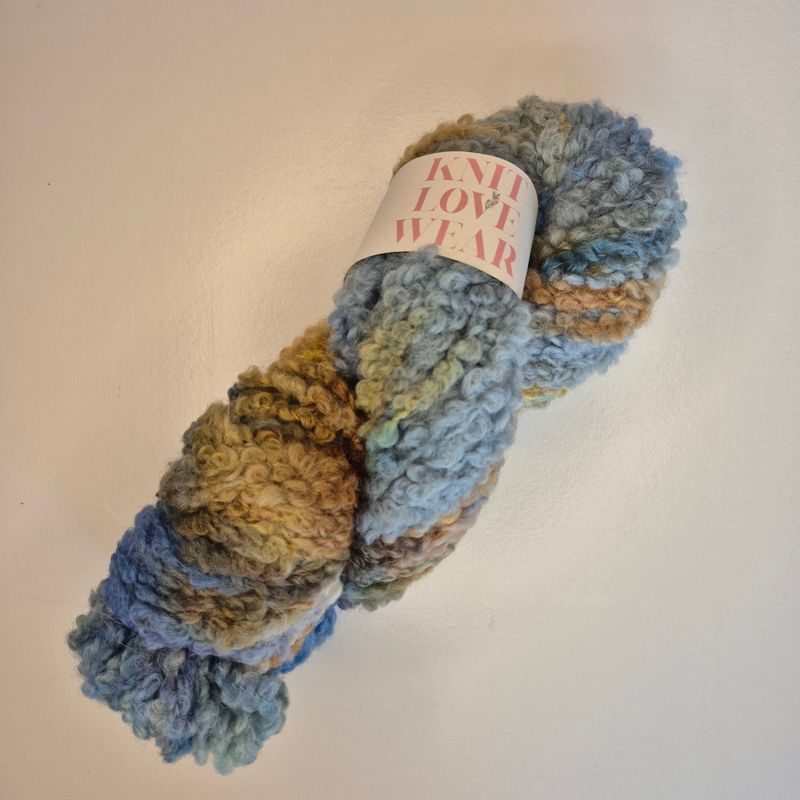 Coffee &amp; Teal - Teddy Wool
