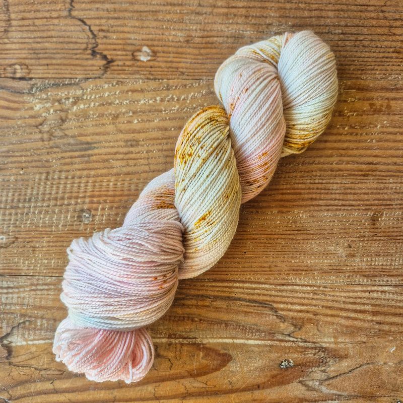 Soft Rose - Merino Sock Glitter