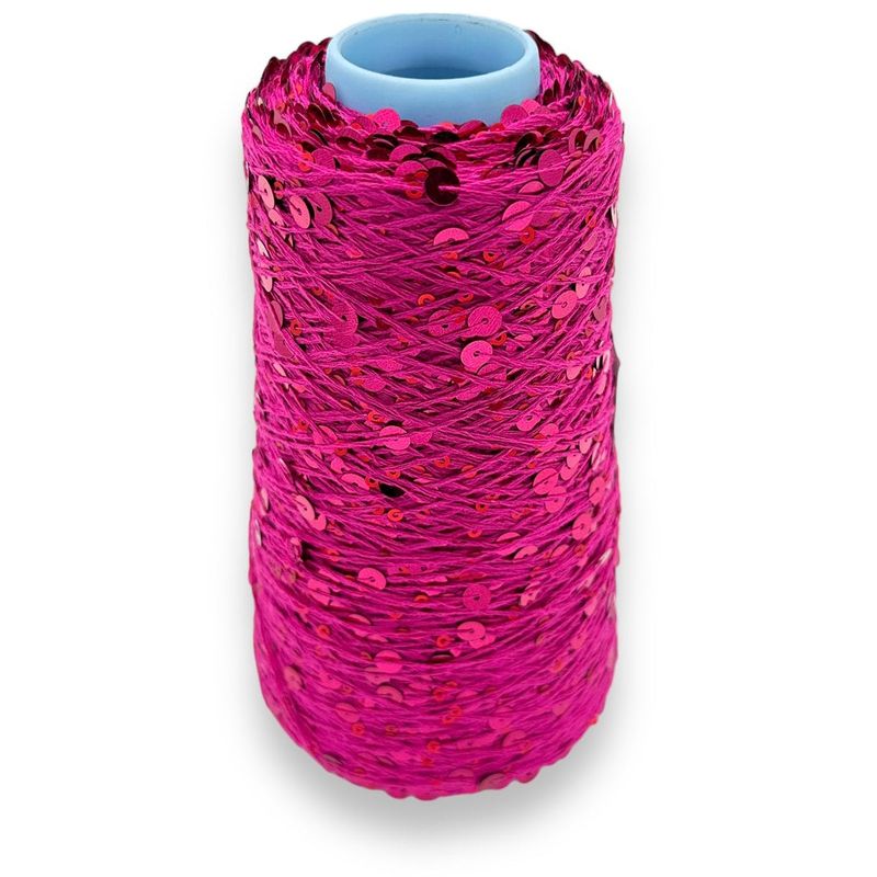 Pink - Paillette garn 200g