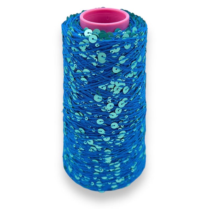 Isola Blue  - Paillette garn 200g