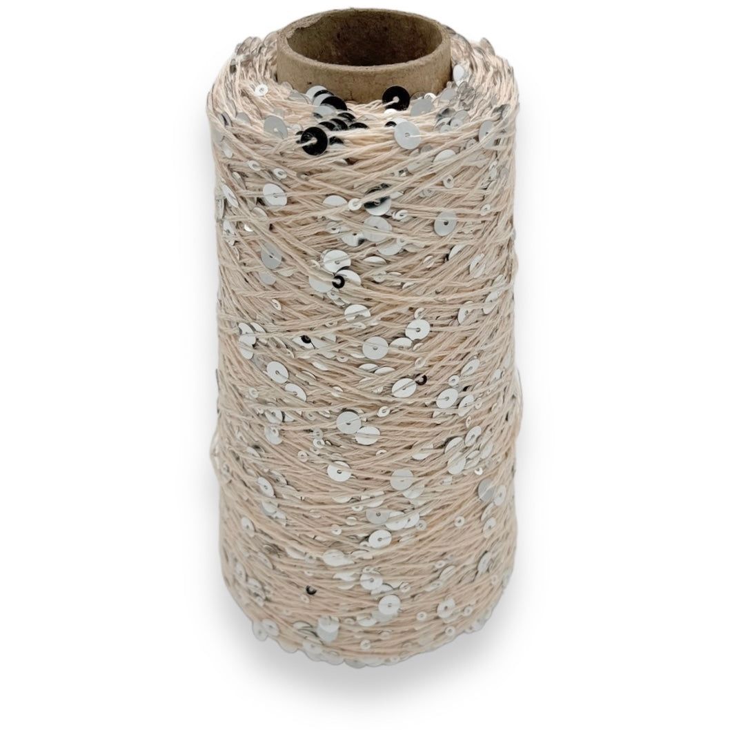Elfi Silver - Paillette garn 200g