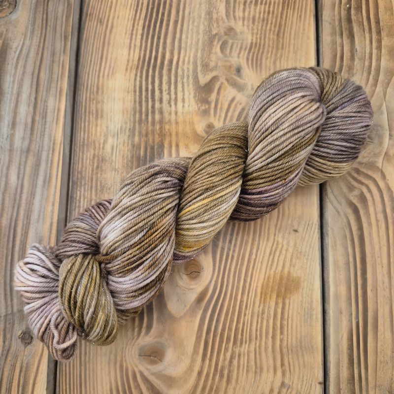 Chocolate Mousse - Glitter Merino Sock DK