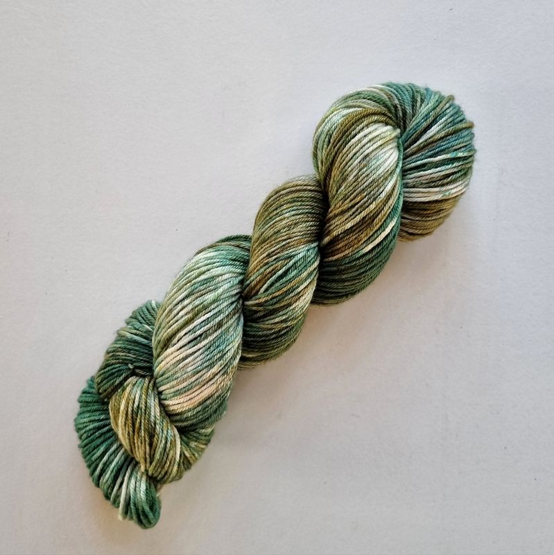 Army- Glitter Merino Sock DK