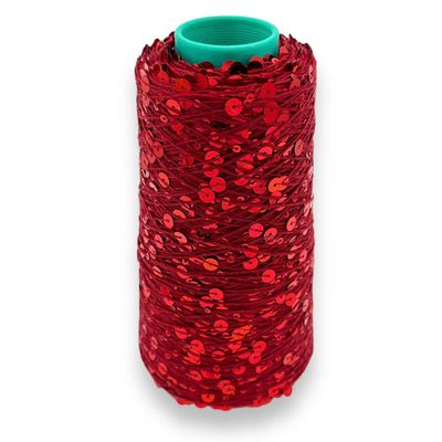 Berry Red - Paillette garn 200g Berry Red - Paillette garn 200g