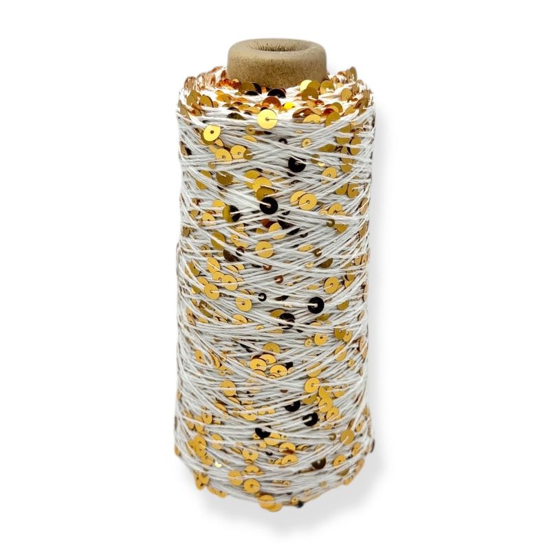 New Gold - Paillette garn 200g New Gold - Paillette garn 200g