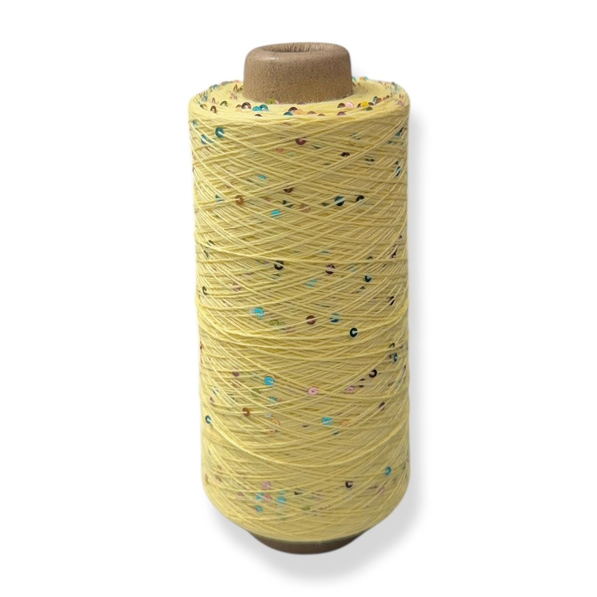 Yellow - Paillette garn 200g 