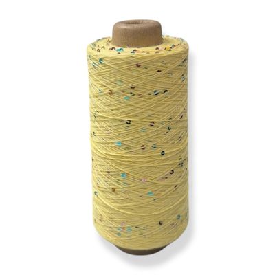 Yellow - Paillette garn 200g 