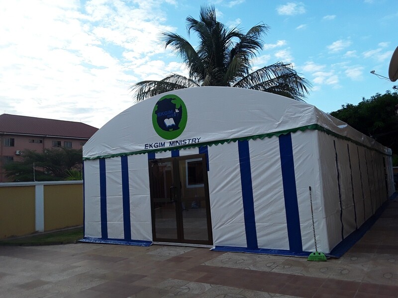 25 FT X 60 FT PARTY/CHURCH/WEDDING TENT HEAVY DUTY PVC MATERIAL FIRE RETARDANT