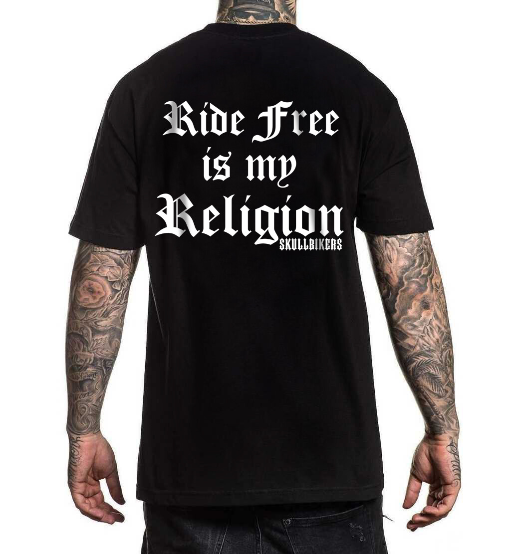 CAMISETA RIDE FREE IS MY RELIGION