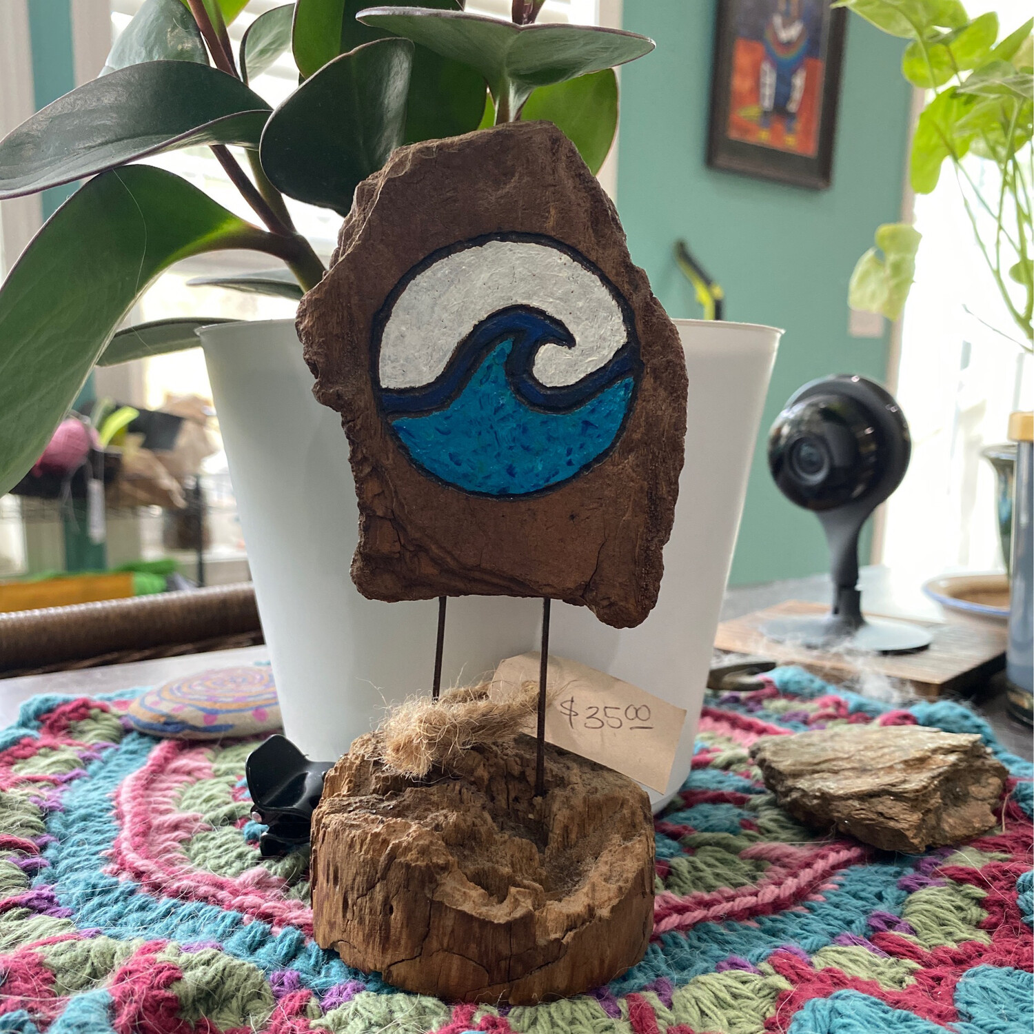 Driftwood Wave Sculpture