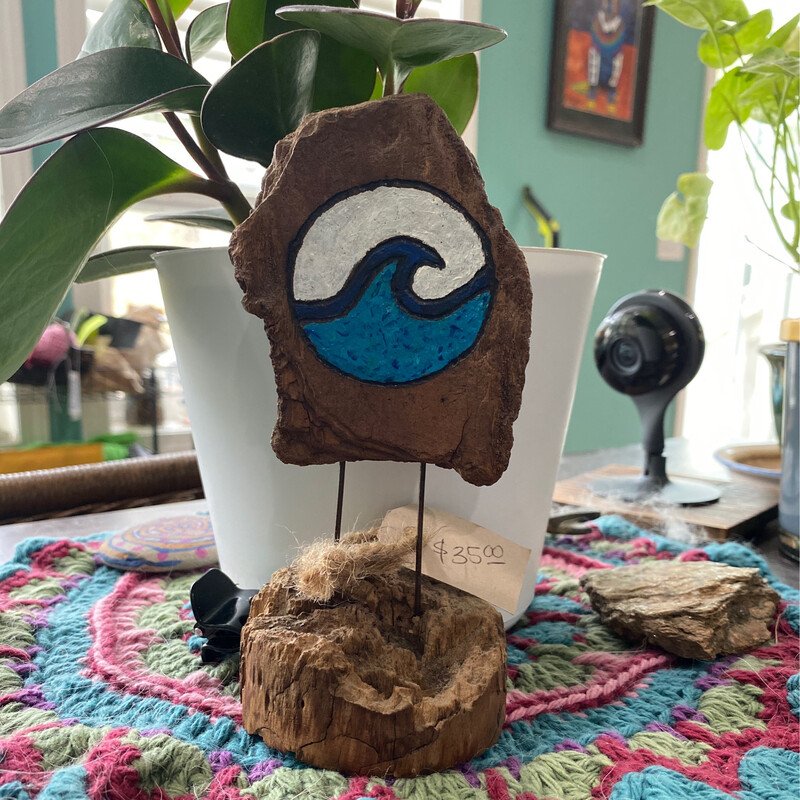 Driftwood Wave Sculpture