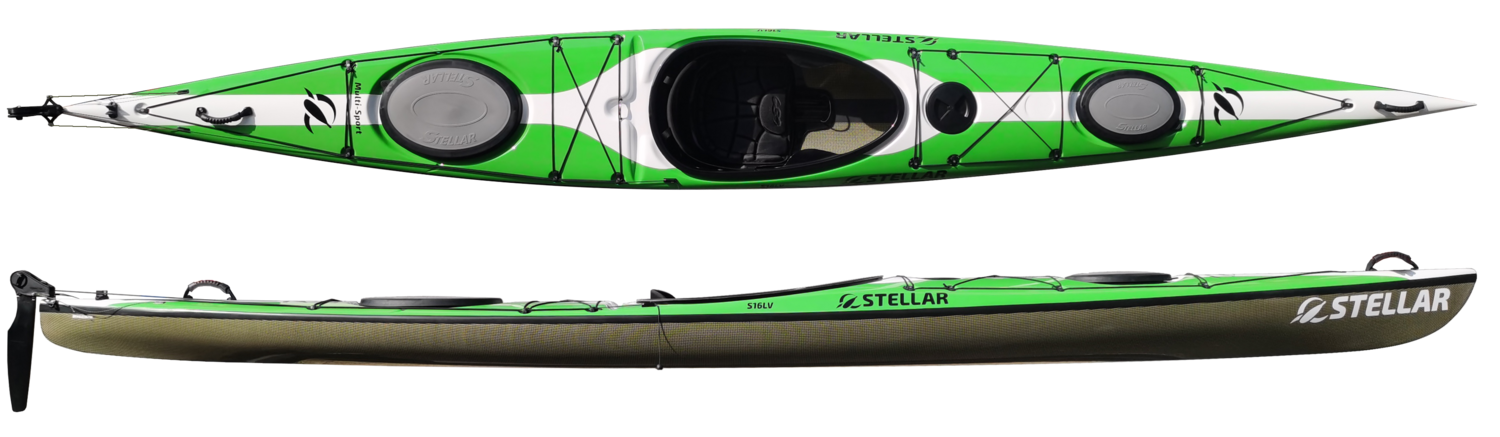Stellar 16&#39; Touring Kayak (S16 LV) - Deposit for Custom Order - Advantage / Multi-Sport / Excel / Alpha