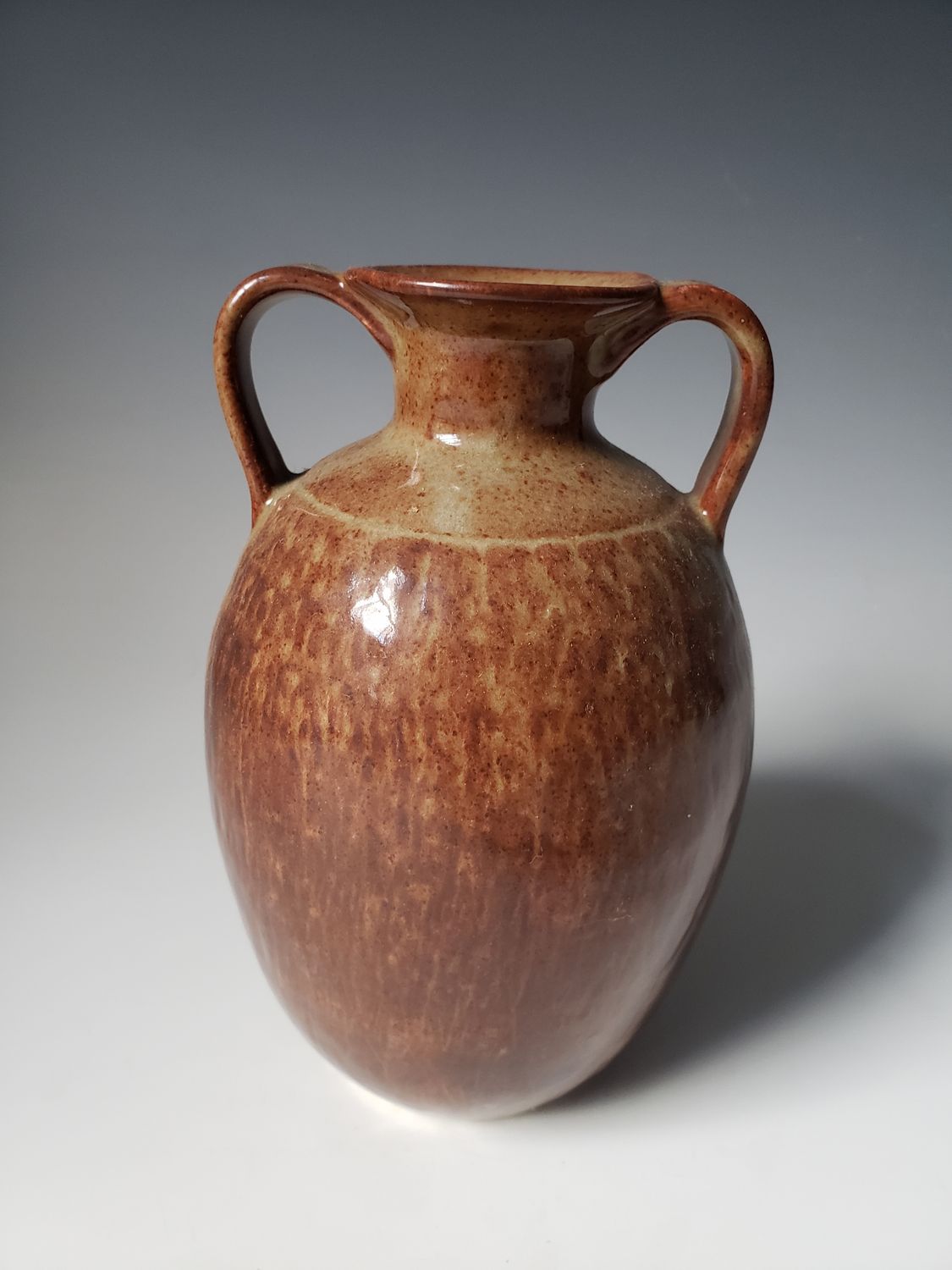 Brown Vase with 2 Handles