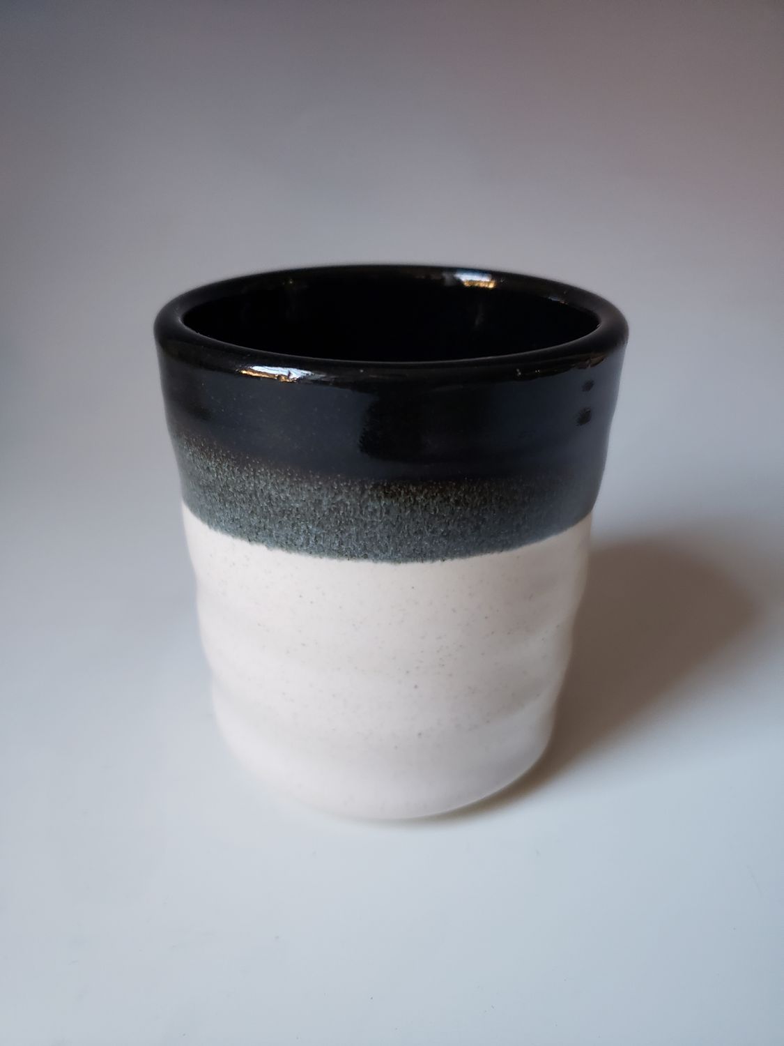 6oz Black and White Cup