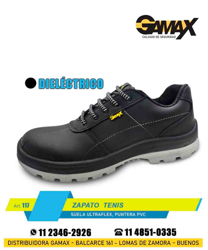 07- Zapato Tenis - Cuero Vacuno/ INYECTADO, PUNTERA PVC // DIELECTRICOS/ HOMOLOGADO✅