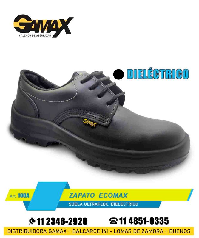 Zapato Ecomax100A - Puntera de Acero - Descarne -DIELECTRICO/ HOMOLOGADO✅✅