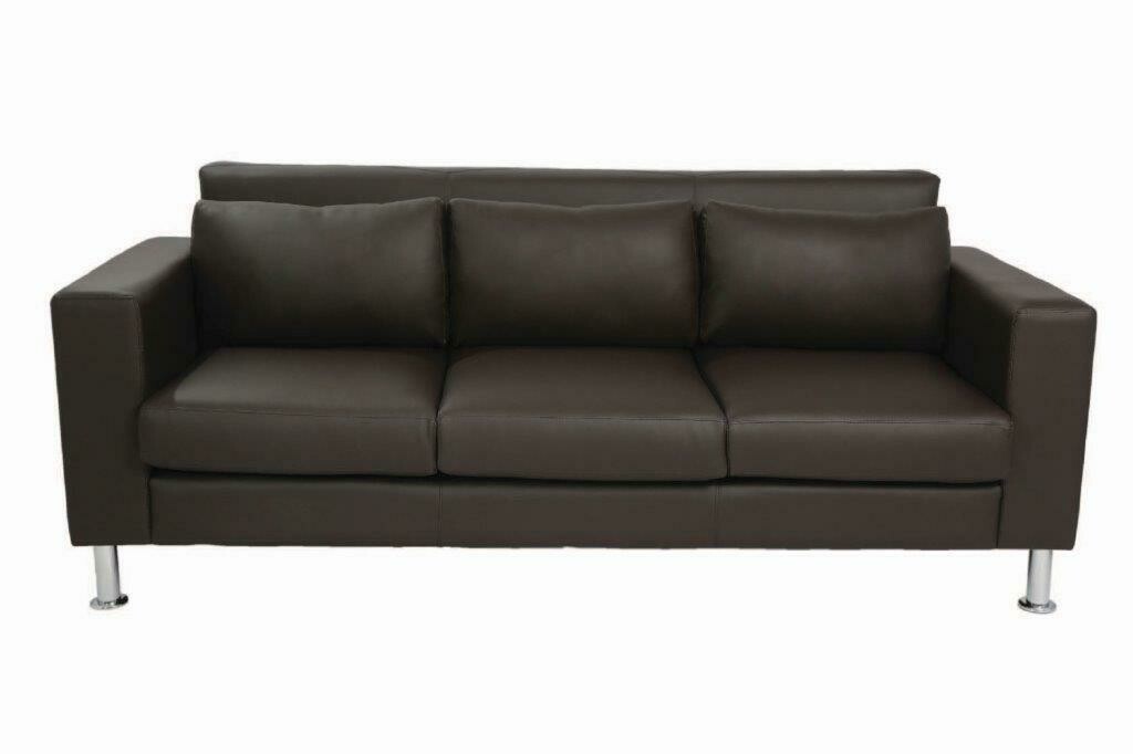 Nicole 3 seater sofa (Choose 1 / 3 seater, leather/fabric, 48 colour options)