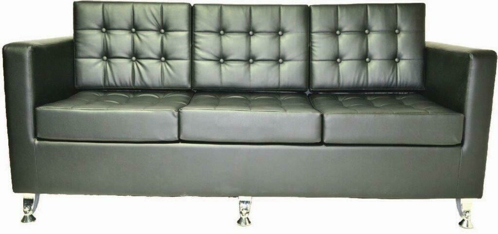 Charlotte 3 seater sofa (Choose 1 / 3 seater, leather/fabric, 48 colour options)