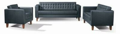 Zone 2 seater sofa (Choose 1 / 2 / 3 seater, leather/fabric, 48 colour options)