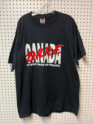 DARE To Resist Drugs And Violence Canada Vtg T-Shirt Mens XL