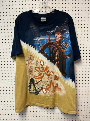 Dead Pirate Lost At Sea AOP T-Shirt