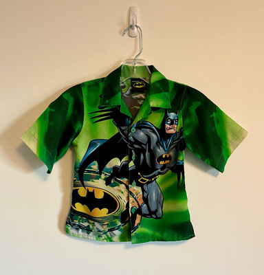 Y2K Batman DC Button Up Shirt Youth Size 4