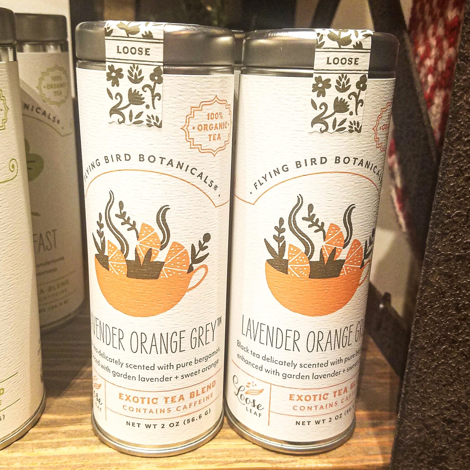 Lavender Orange Grey Loose Leaf Tea