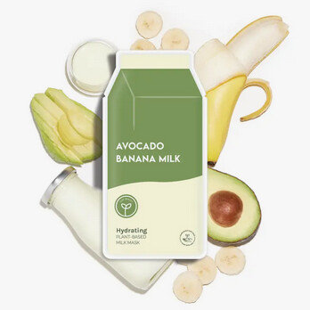 Plant-based Milk Sheet Mask, Type: Avocado Banana Milk