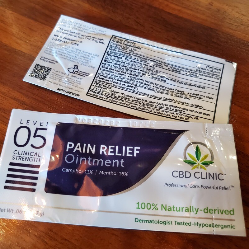 CBD CLINIC™ Level 5 Ointment Sample