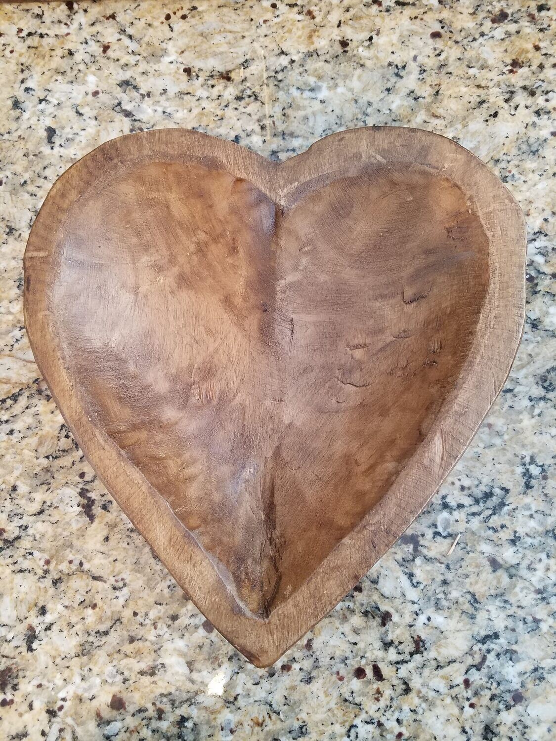 Heart-shaped Wood Bowl