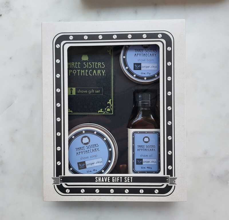 Juniper &amp; Citrus Boxed Gift Set Shave Essentials