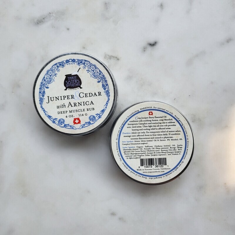 Arnica Muscle Salve: Juniper &amp; Cedar