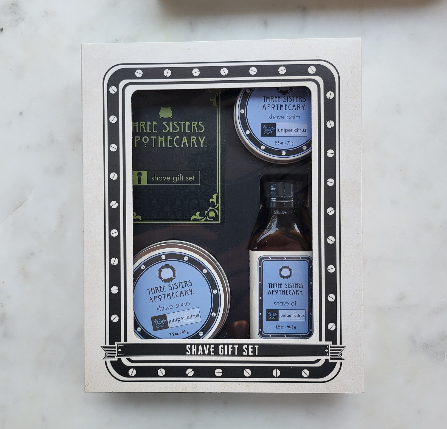Juniper &amp; Citrus Boxed Gift Set Shave Essentials