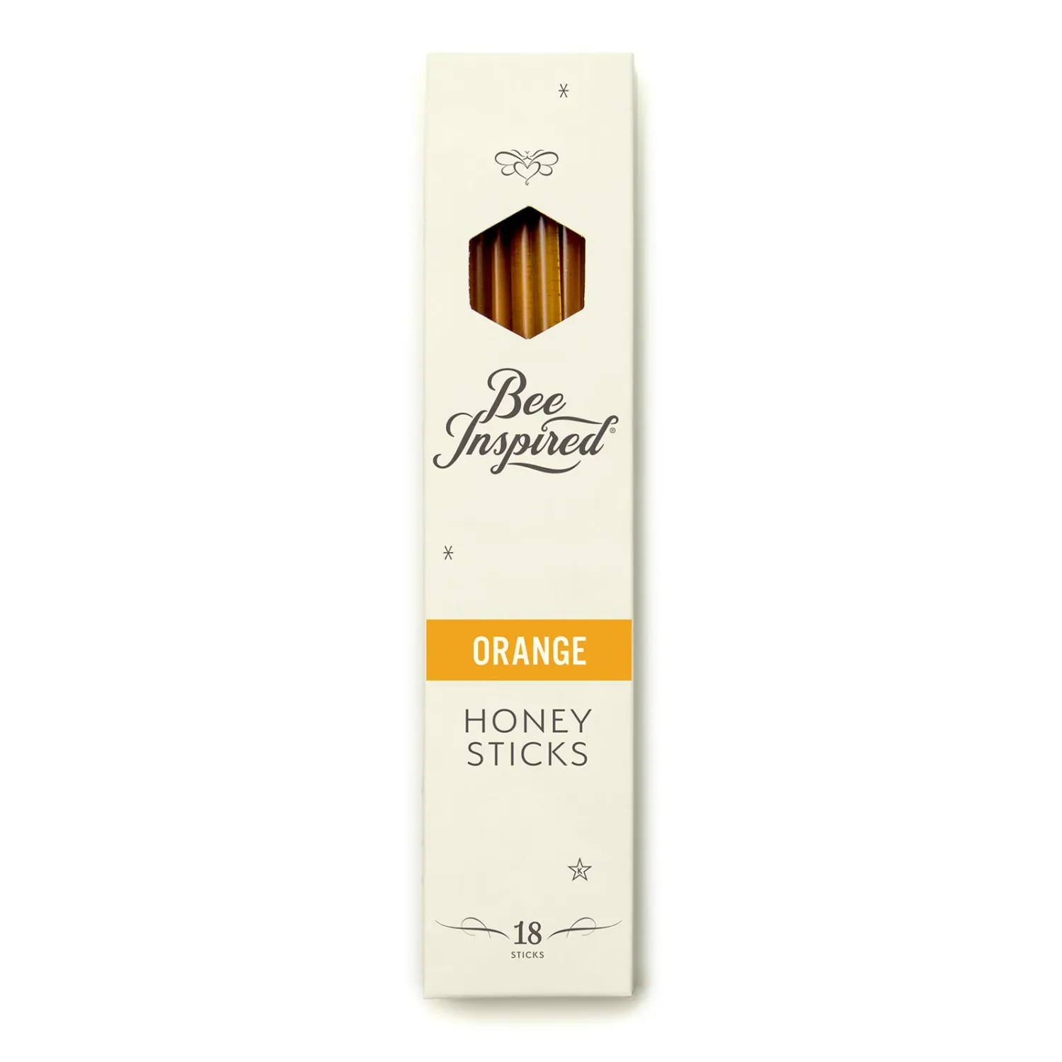 Raw Honey Sticks: Orange