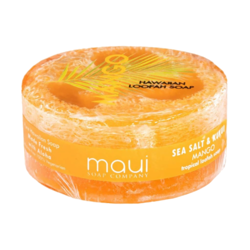 Mango Loofah Soap w/ Sea Salt &amp; Kukui Oil