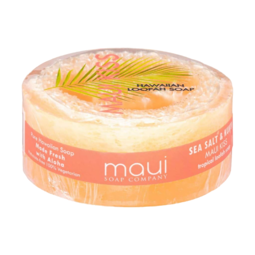 Maui Kiss Loofah Soap w/ Sea Salt &amp; Kukui Oil