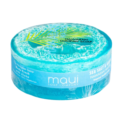 Hawaiian Waters Loofah Soap w/ Sea Salt &amp; Kukui Oil