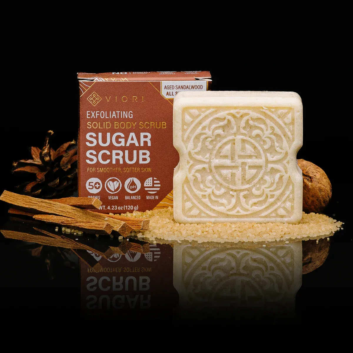Sandalwood Sugar Scrub Bar