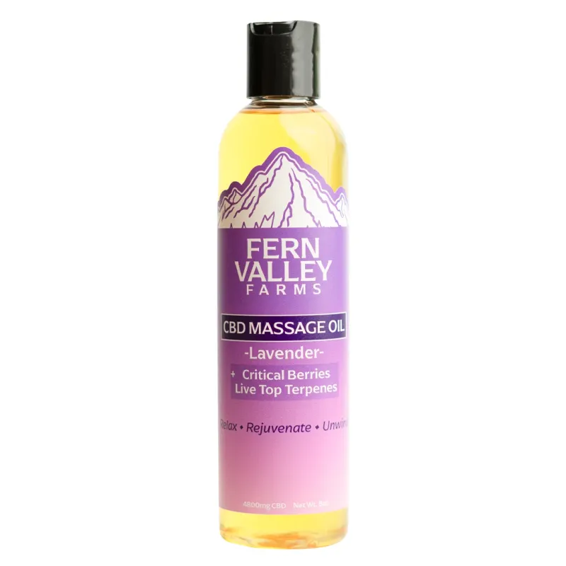 Lavender CBD Massage Oil 8OZ