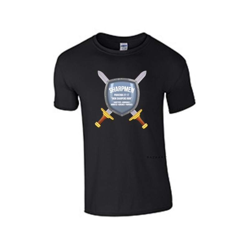 Sharpmen Black  T-Shirt