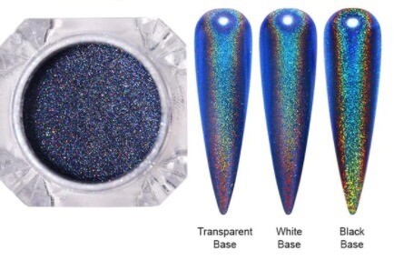 Mirror Nail Powder Glitter (Shimmer Blue)