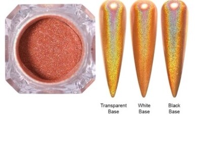 Mirror Nail Powder Glitter (Orange Shimmer)