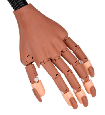Practice False Nail Hand+100 Nail Tips( various sizes to possible match natural nail)