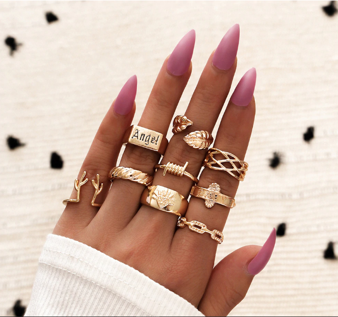 Gold &amp; Silver Knuckle Rings For Women
