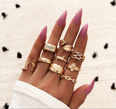 Gold &amp; Silver Knuckle Rings For Women