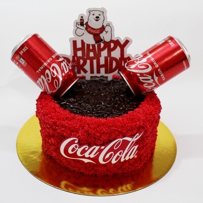 Torta especial diseño Coca Cola
