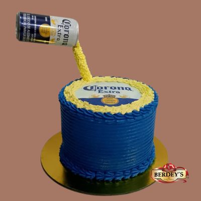 Torta Cerveza Corona: Diseño Creativo para Cumpleaños