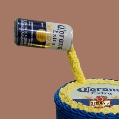 Torta Cerveza Corona: Diseño Creativo para Cumpleaños