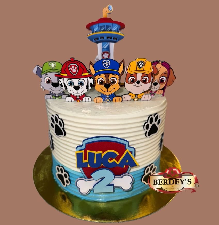 Torta Infantil Paw Patrol / Patrulla Canina con Topper Personalizado